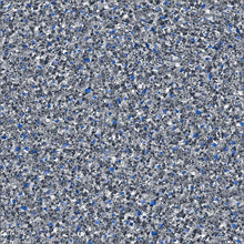 Motif de revêtement piscine mosaïque granulée bleue et grise, style pierre Ocean Midnight