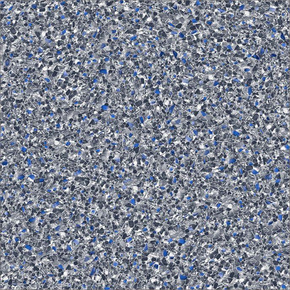 Motif de revêtement piscine mosaïque granulée bleue et grise, style pierre Ocean Midnight