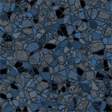 Motif mosaïque imitation pierre bleue pour revêtement de piscine, texture décorative